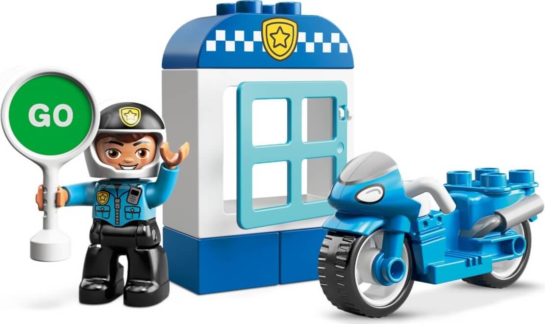 Moto policia ( Lego 10900 ) imagen b