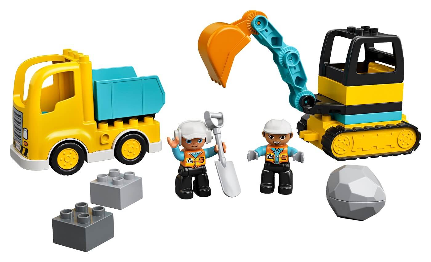 Camion y Excavadora de Orugas ( Lego 10931 ) imagen a