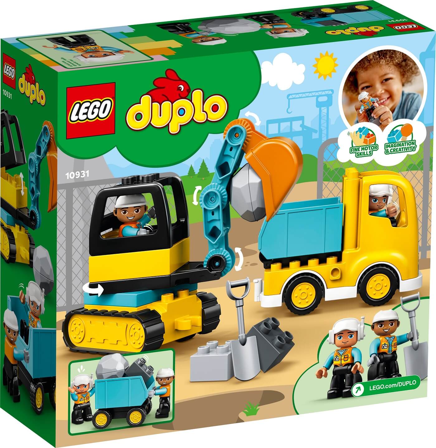Camion y Excavadora de Orugas ( Lego 10931 ) imagen e