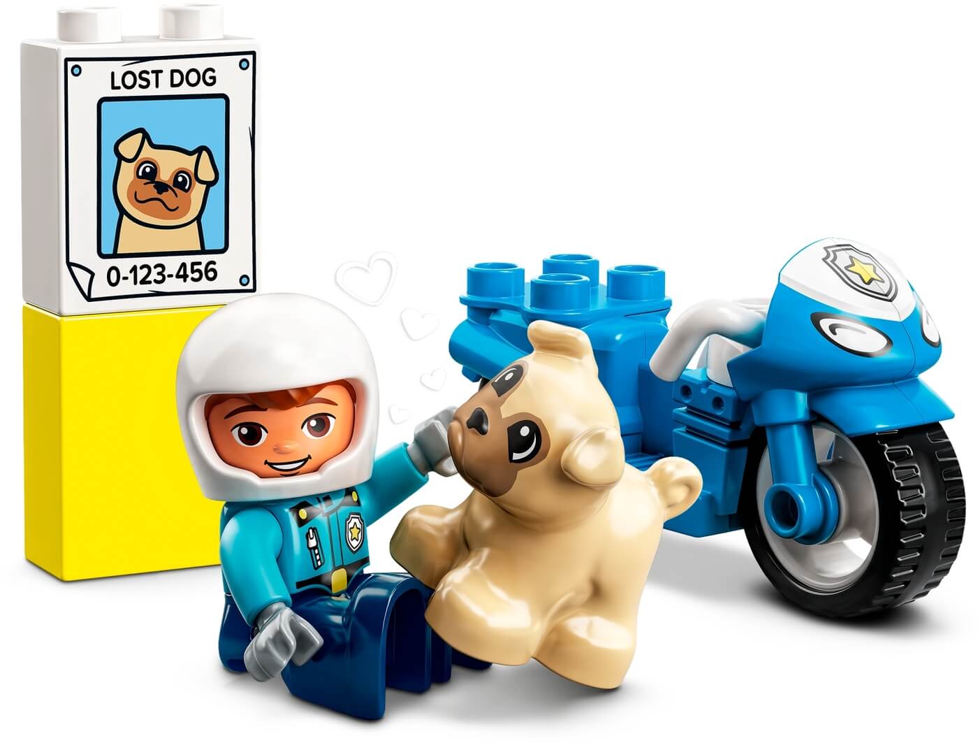 Moto de Policia y perrito perdido ( Lego 10967 ) imagen a