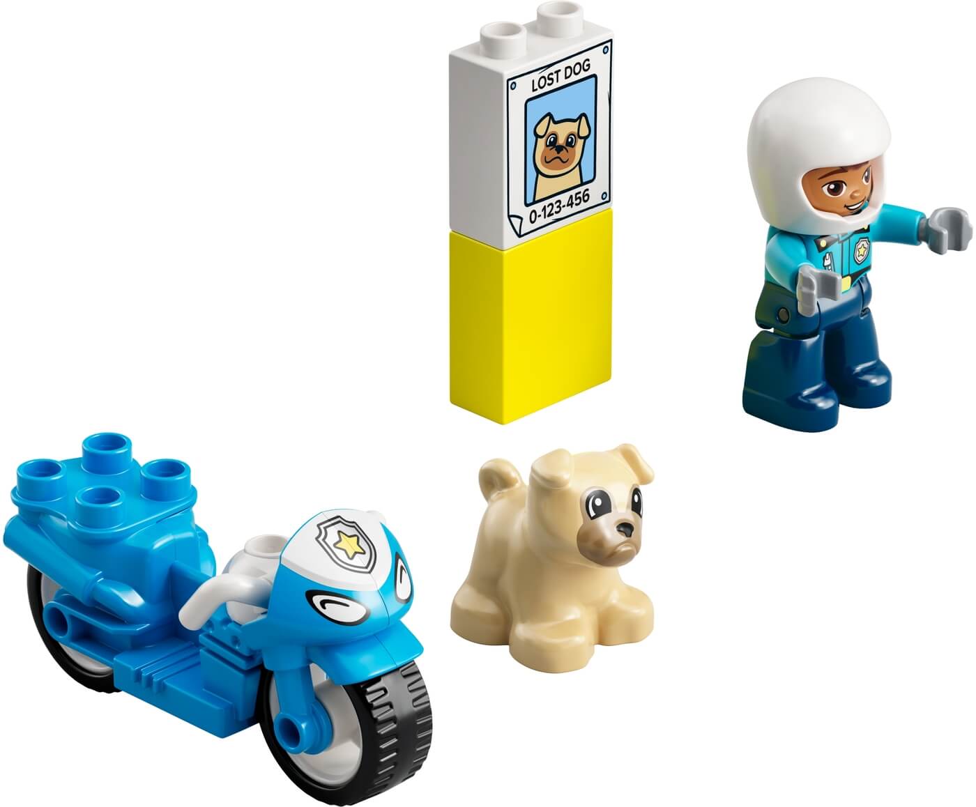 Moto de Policia y perrito perdido ( Lego 10967 ) imagen b
