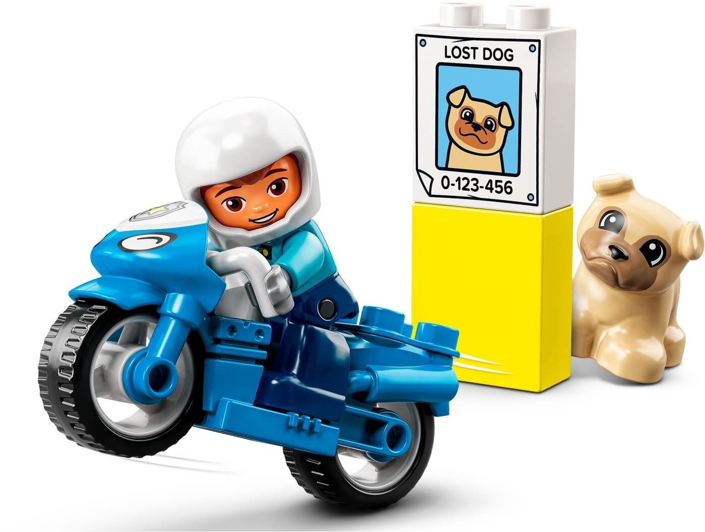 Moto de Policia y perrito perdido ( Lego 10967 ) imagen c