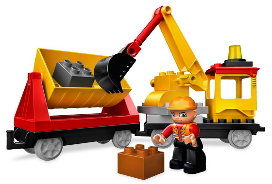 Tren con Equipo de Mantenimiento ( Lego 5607 ) imagen a