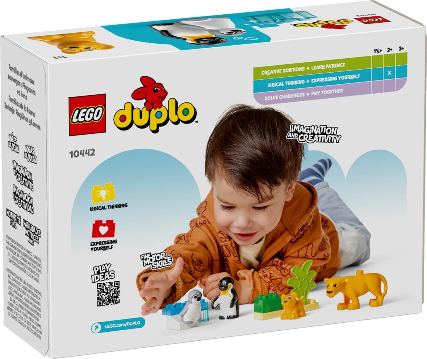 Pinguinos y Leones Familias de la Fauna Salvaje ( Lego 10442 ) imagen e