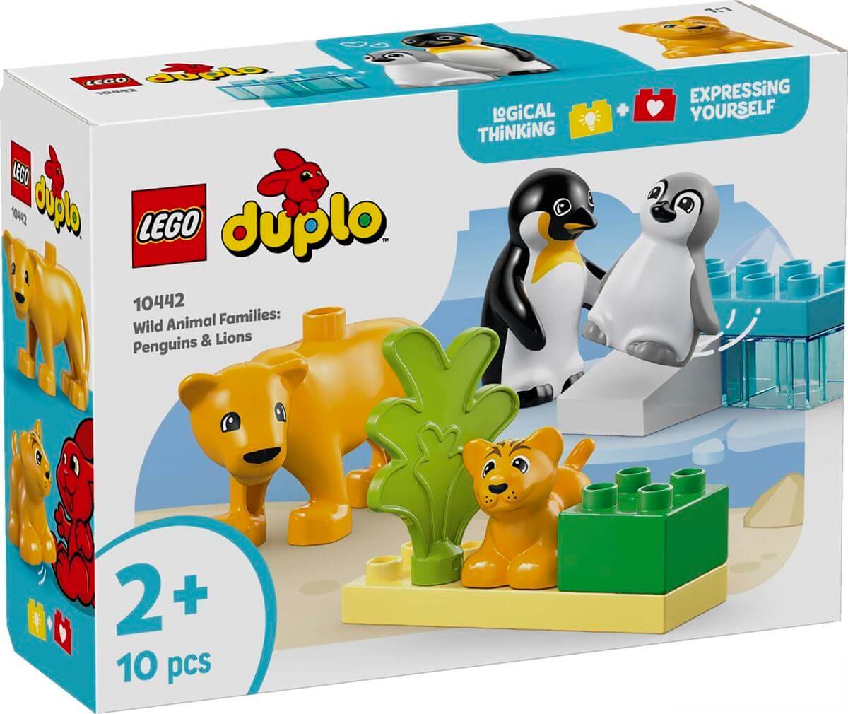 Pinguinos y Leones Familias de la Fauna Salvaje ( Lego 10442 ) imagen f