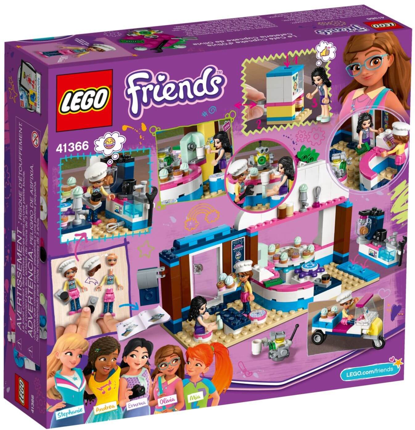 Cafeteria Cupcake de Olivia ( Lego 41366 ) imagen d