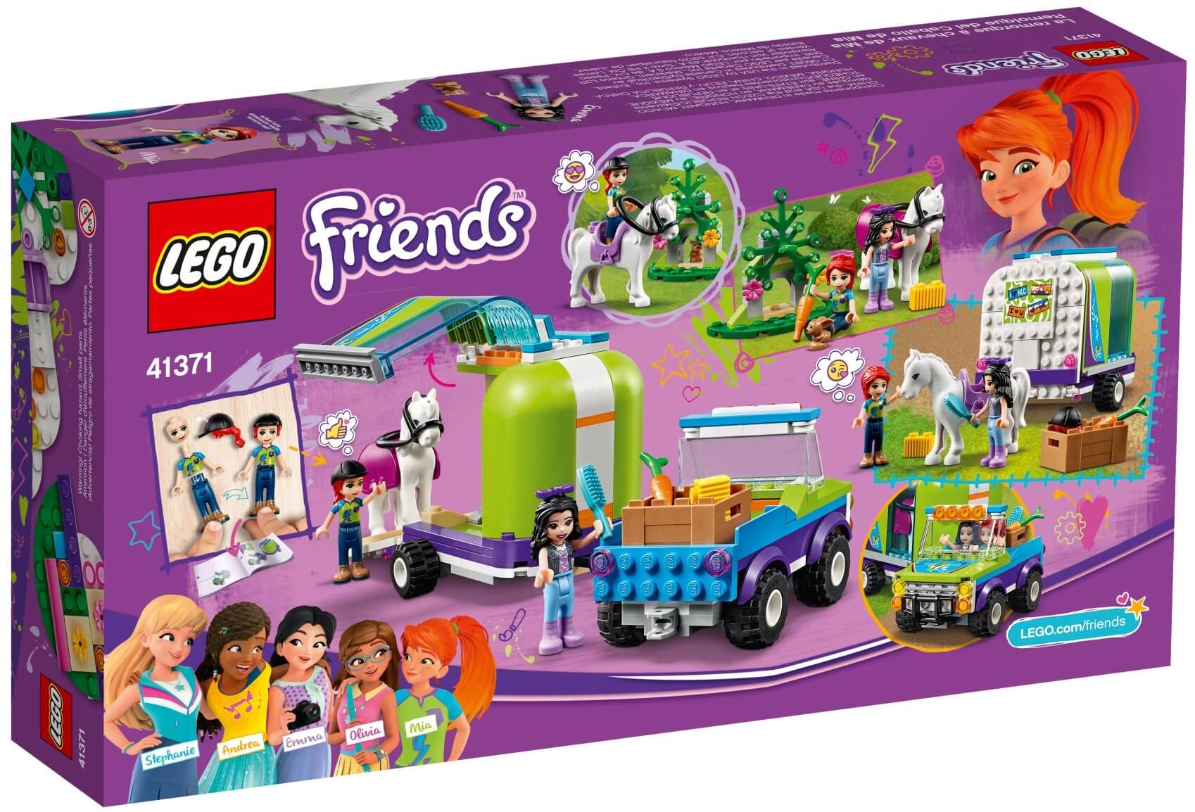 Remolque del Caballo de Mia ( Lego 41371 ) imagen c