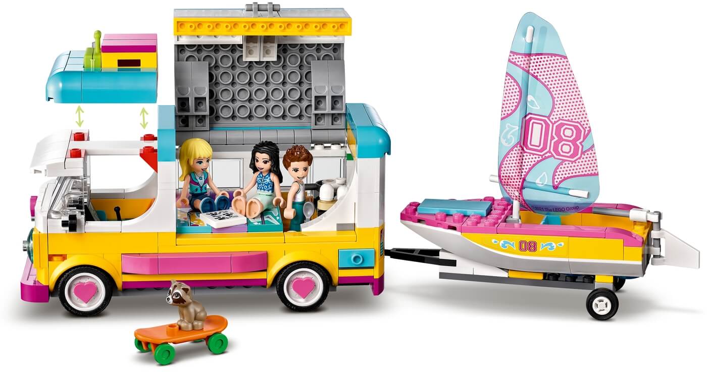 Autocaravana y Barco de Vela Bosque ( Lego 41681 ) imagen d