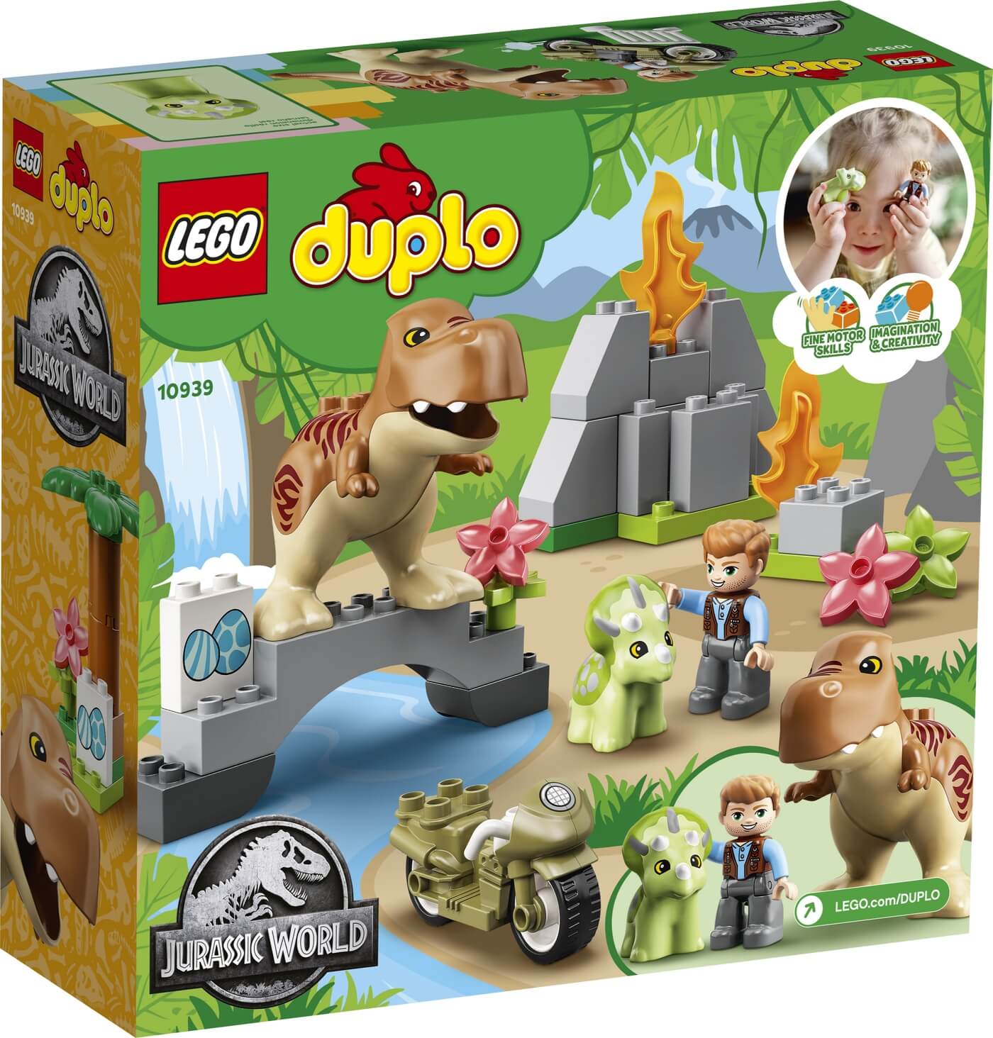 Duplo Fuga del T-Rex y el Triceratops ( Lego 10939 ) imagen b