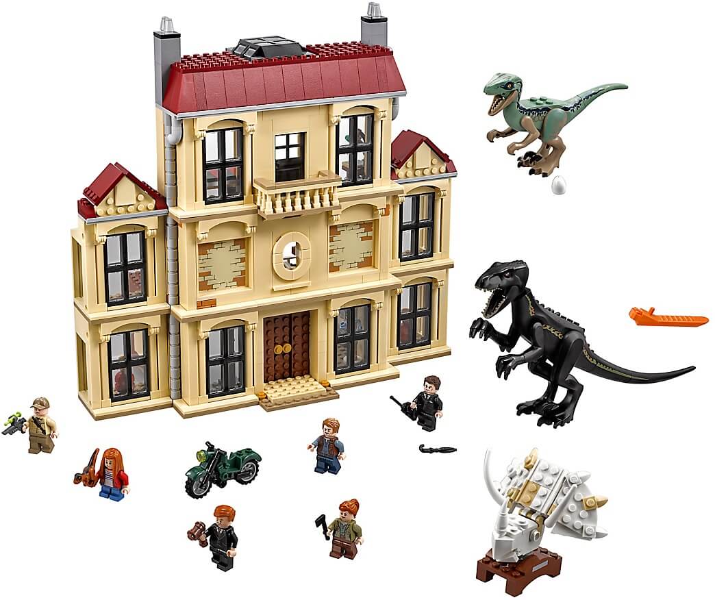 Caos del Indorraptor en la mansión Lockwood ( Lego 75930 ) imagen a