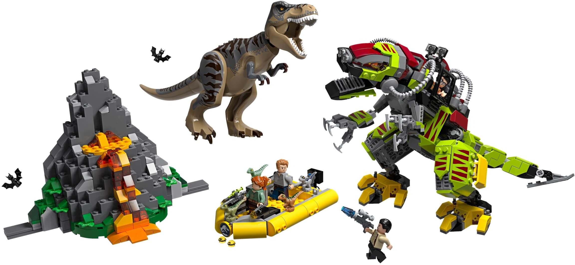 T-Rex vs Dinosaurio Robotico ( Lego 75938 ) imagen a