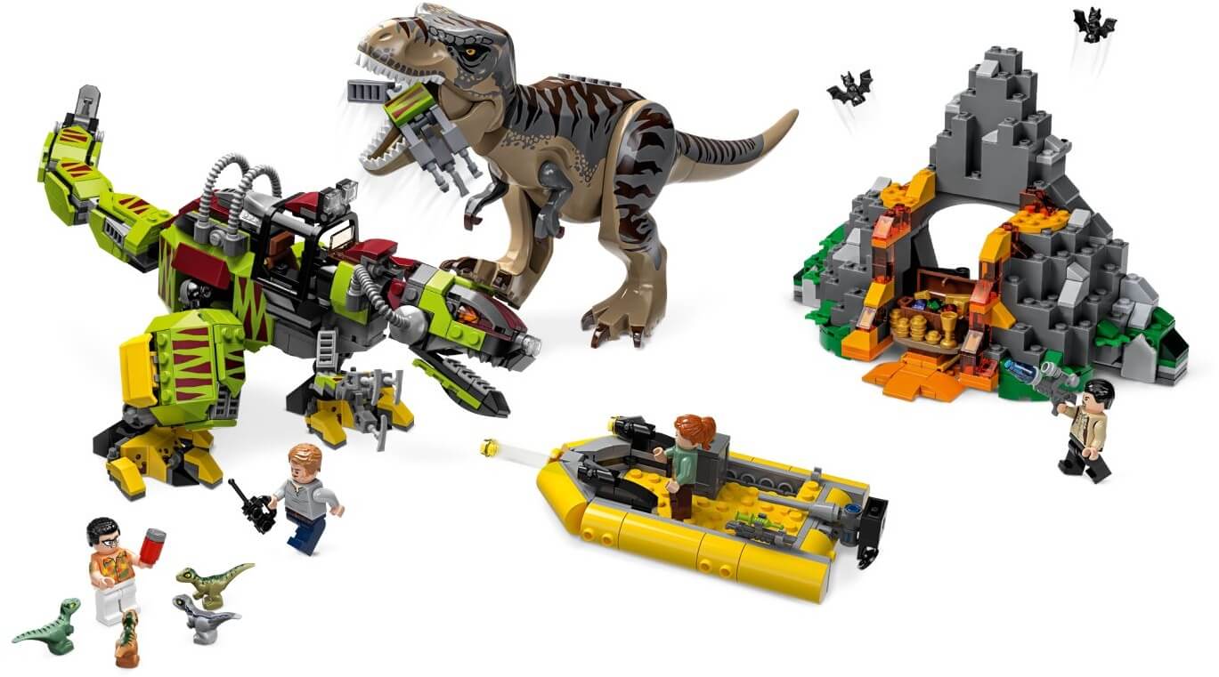 T-Rex vs Dinosaurio Robotico ( Lego 75938 ) imagen b