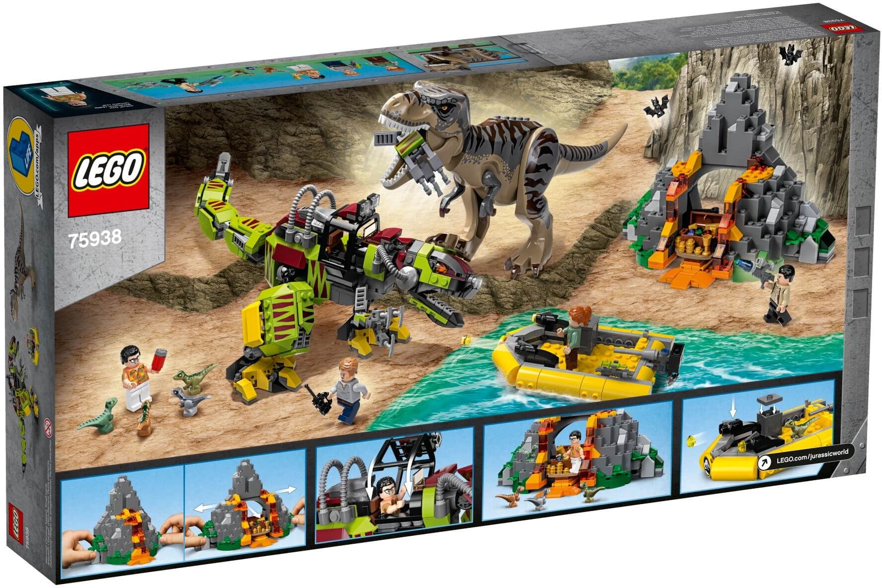 T-Rex vs Dinosaurio Robotico ( Lego 75938 ) imagen c