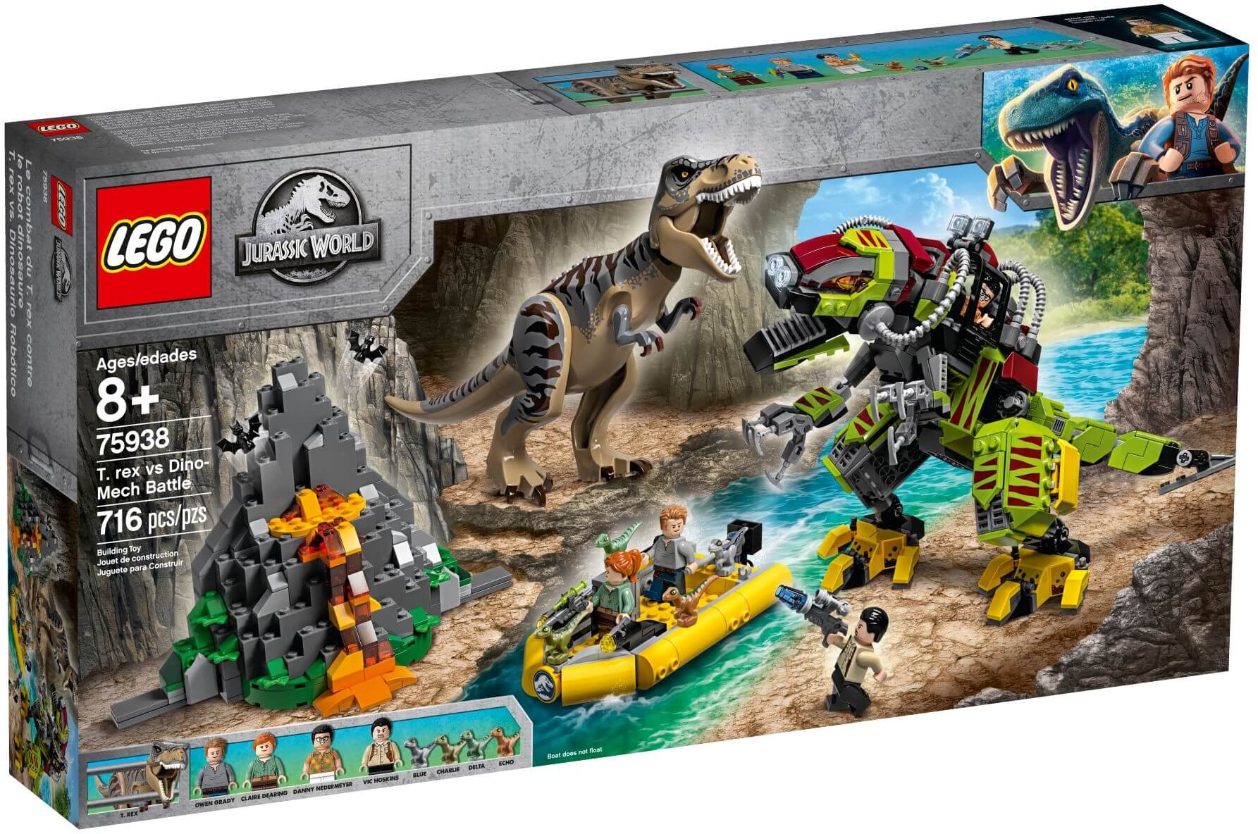 T-Rex vs Dinosaurio Robotico ( Lego 75938 ) imagen d