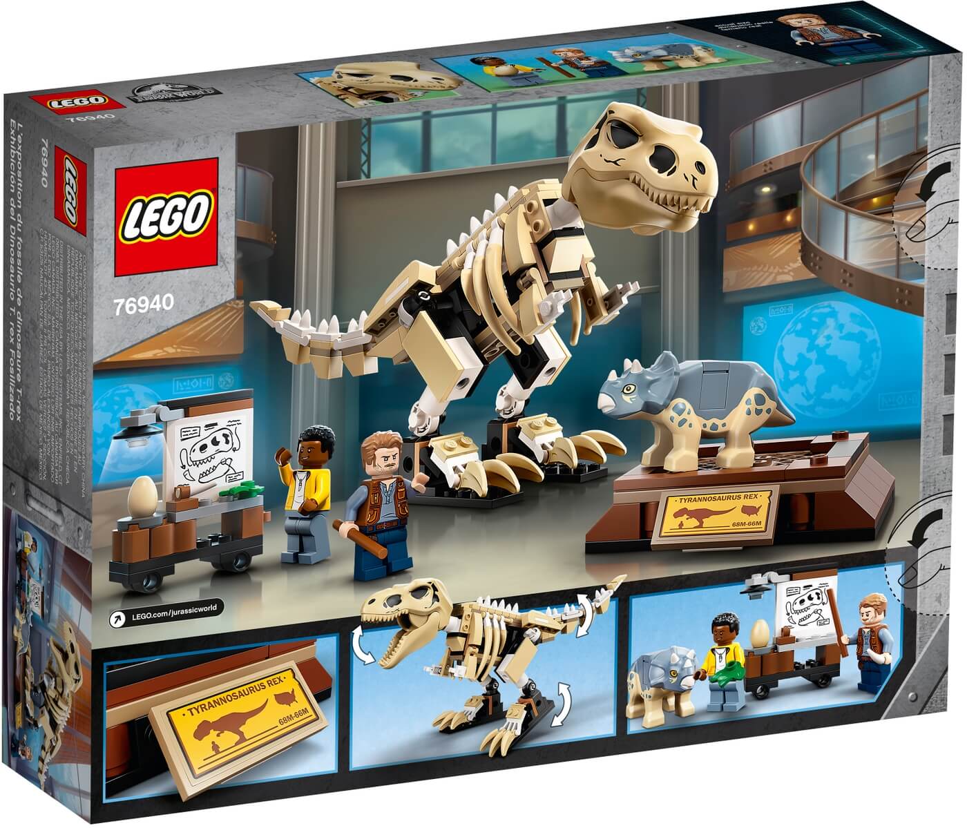 Exposicion del Dinosaurio T-Rex Fosilizado ( Lego 76940 ) imagen i