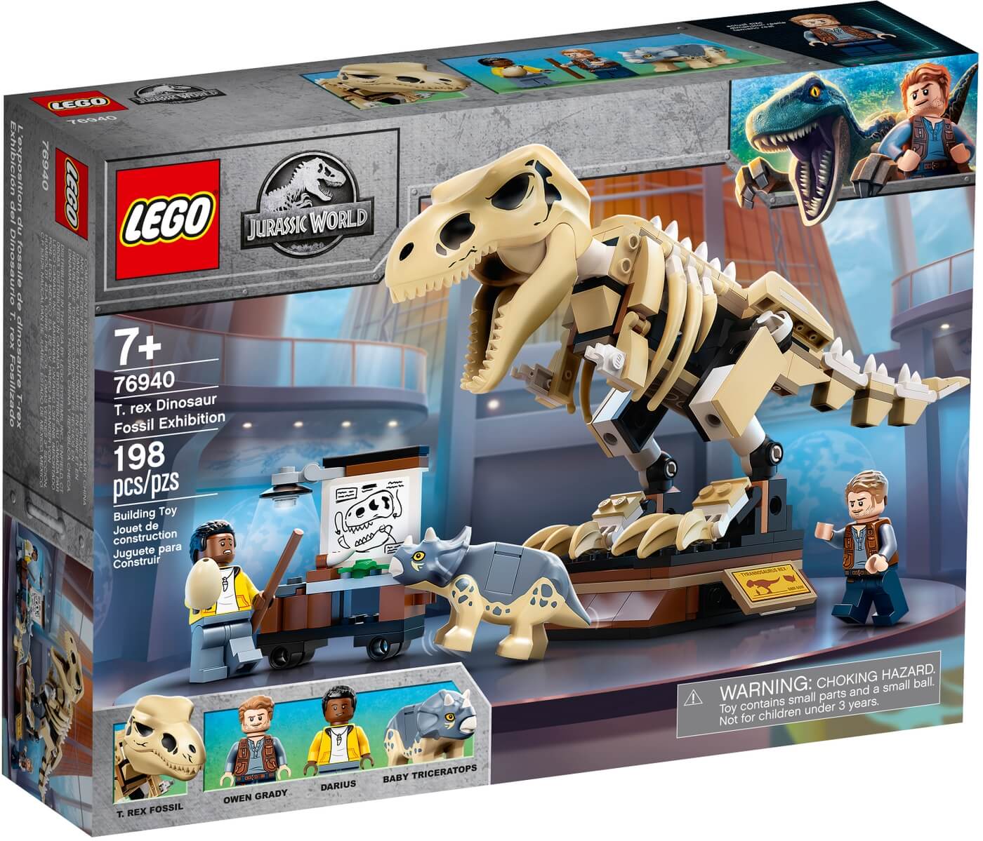 Exposicion del Dinosaurio T-Rex Fosilizado ( Lego 76940 ) imagen j