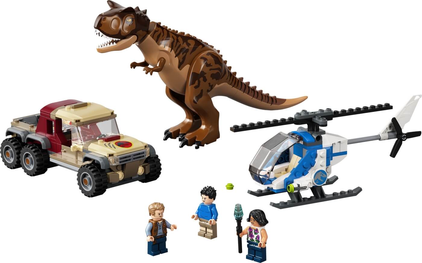 Persecucion del Dinosaurio Carnotaurus ( Lego 76941 ) imagen a