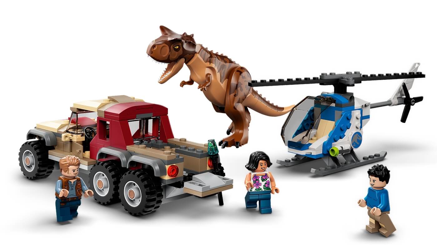 Persecucion del Dinosaurio Carnotaurus ( Lego 76941 ) imagen d