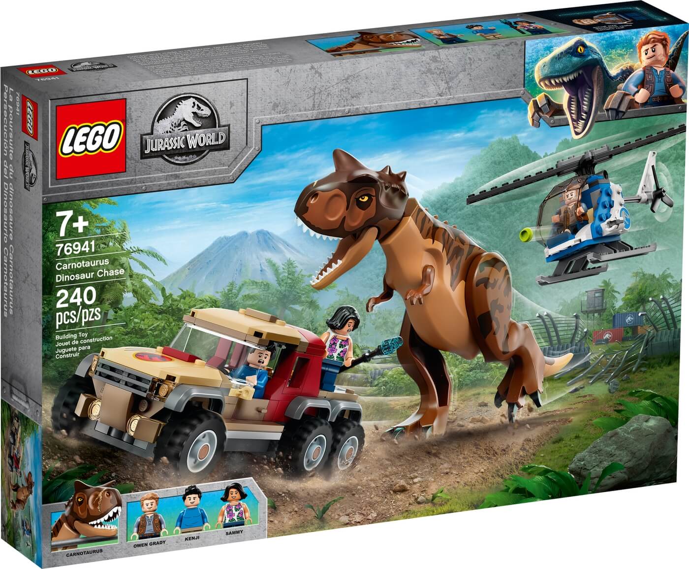 Persecucion del Dinosaurio Carnotaurus ( Lego 76941 ) imagen i