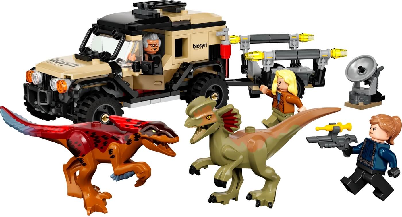 Transporte del Pyrorraptor y el Dilofosaurio ( Lego 76951 ) imagen a