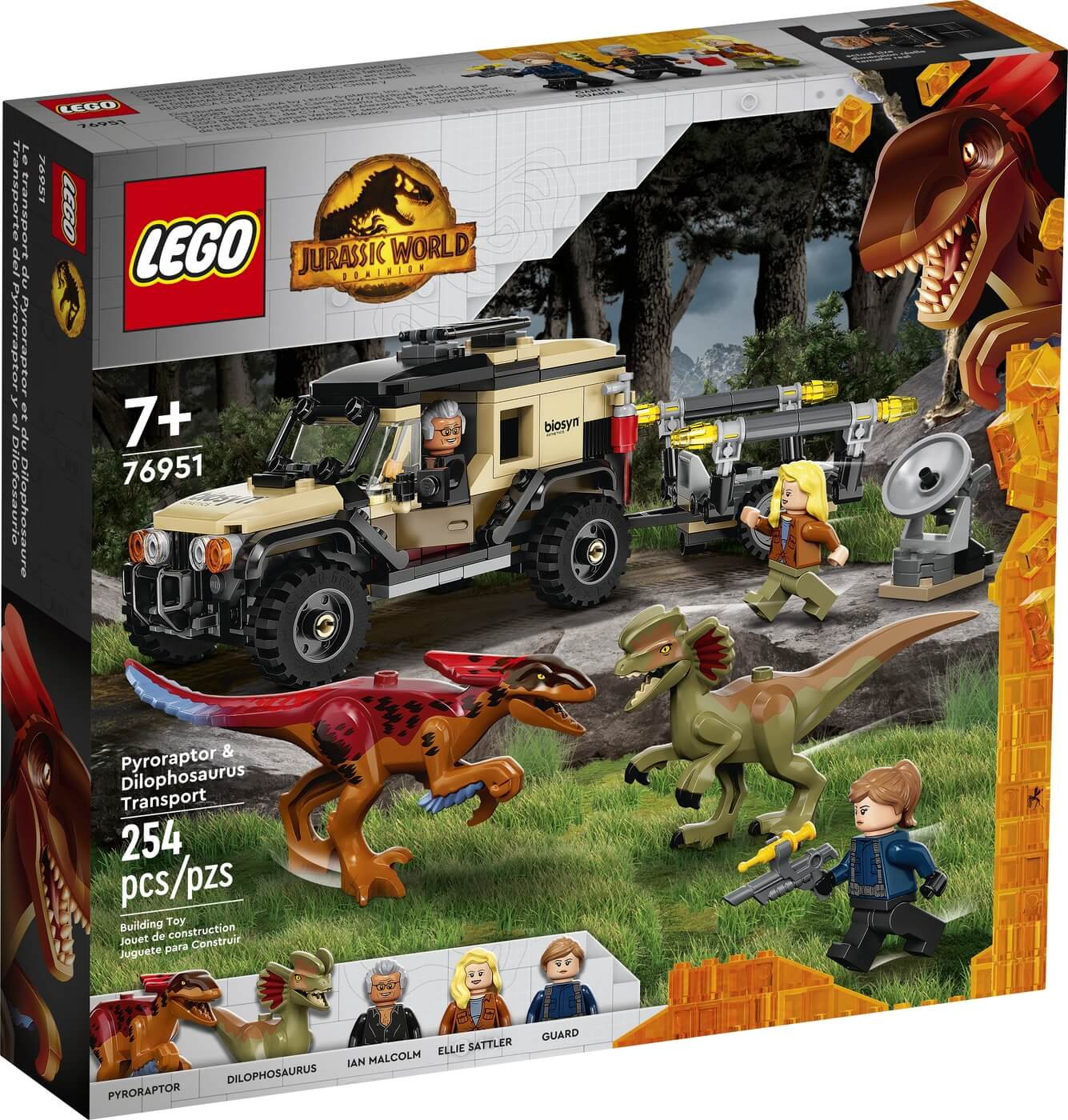 Transporte del Pyrorraptor y el Dilofosaurio ( Lego 76951 ) imagen h