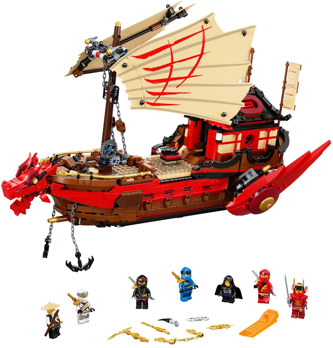 Barco de Asalto Ninja ( Lego 71705 ) imagen a