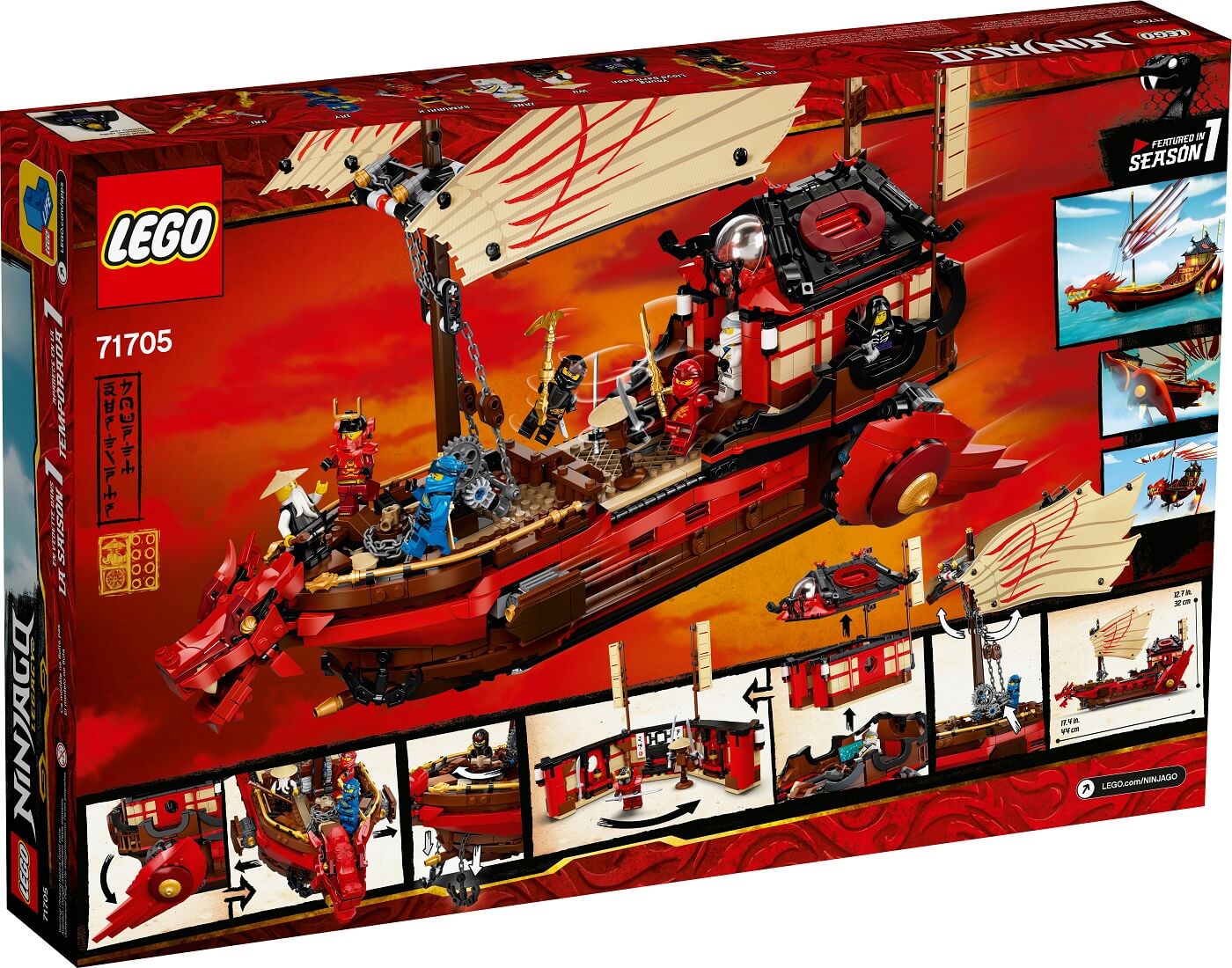 Barco de Asalto Ninja ( Lego 71705 ) imagen d