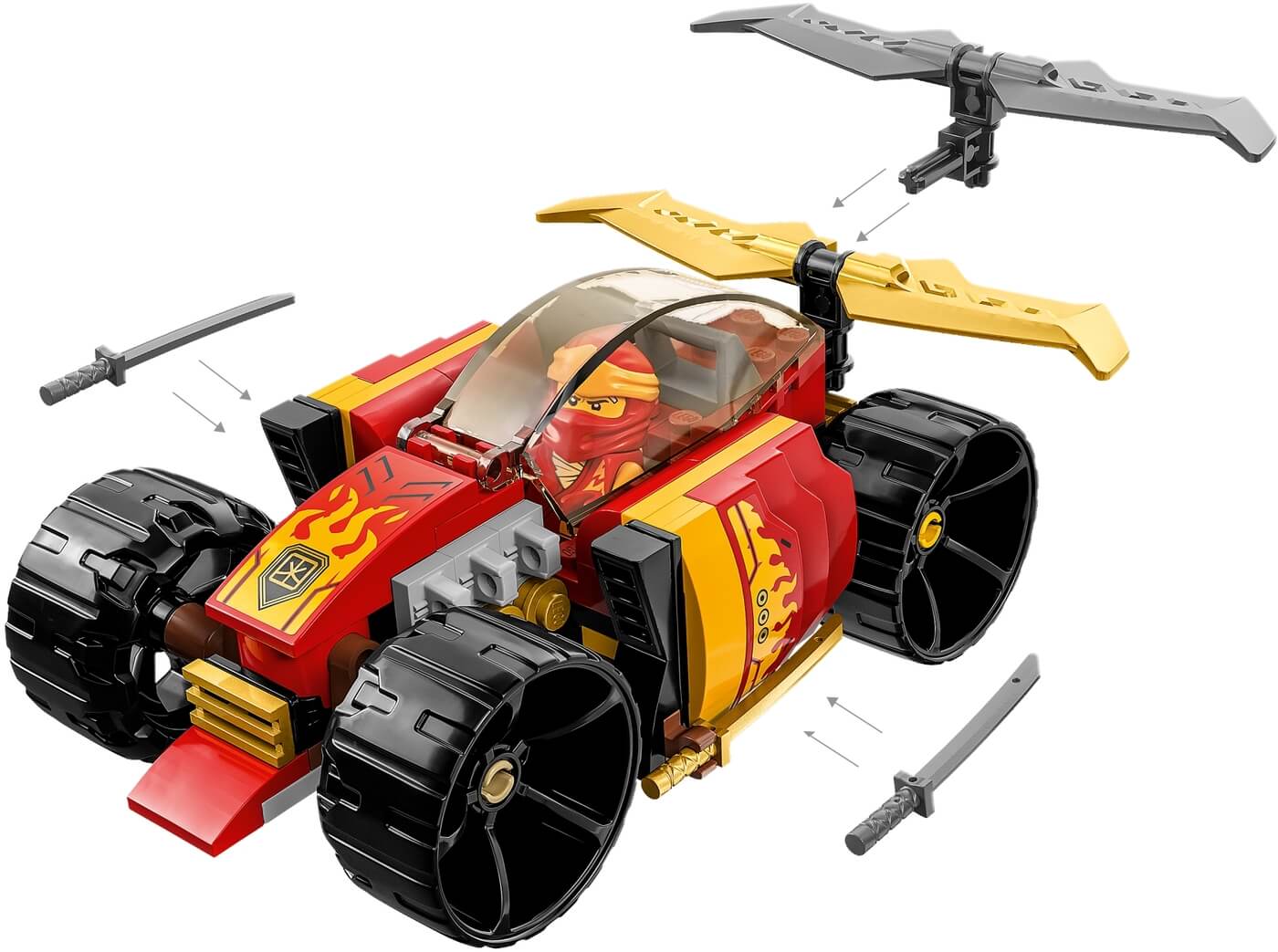 Coche de Carreras Ninja EVO de Kai ( Lego 71780 ) imagen c