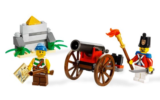 Batalla con Cañones ( Lego 6239 ) imagen a