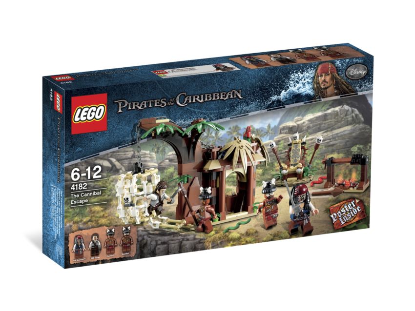 La Huída del Poblado Caníbal ( Lego 4182 ) imagen b