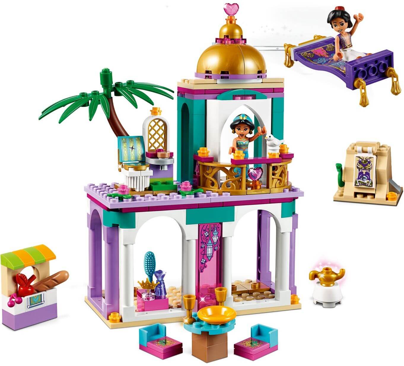 Aventuras en el palacio de Aladdin y Jasmine ( Lego 41161 ) imagen b