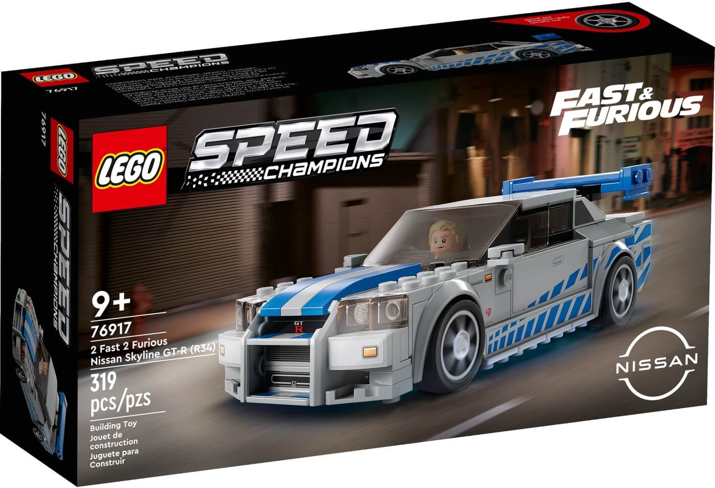 Nissan Skyline GT-R R34 Fast and Furious ( Lego 76917 ) imagen g
