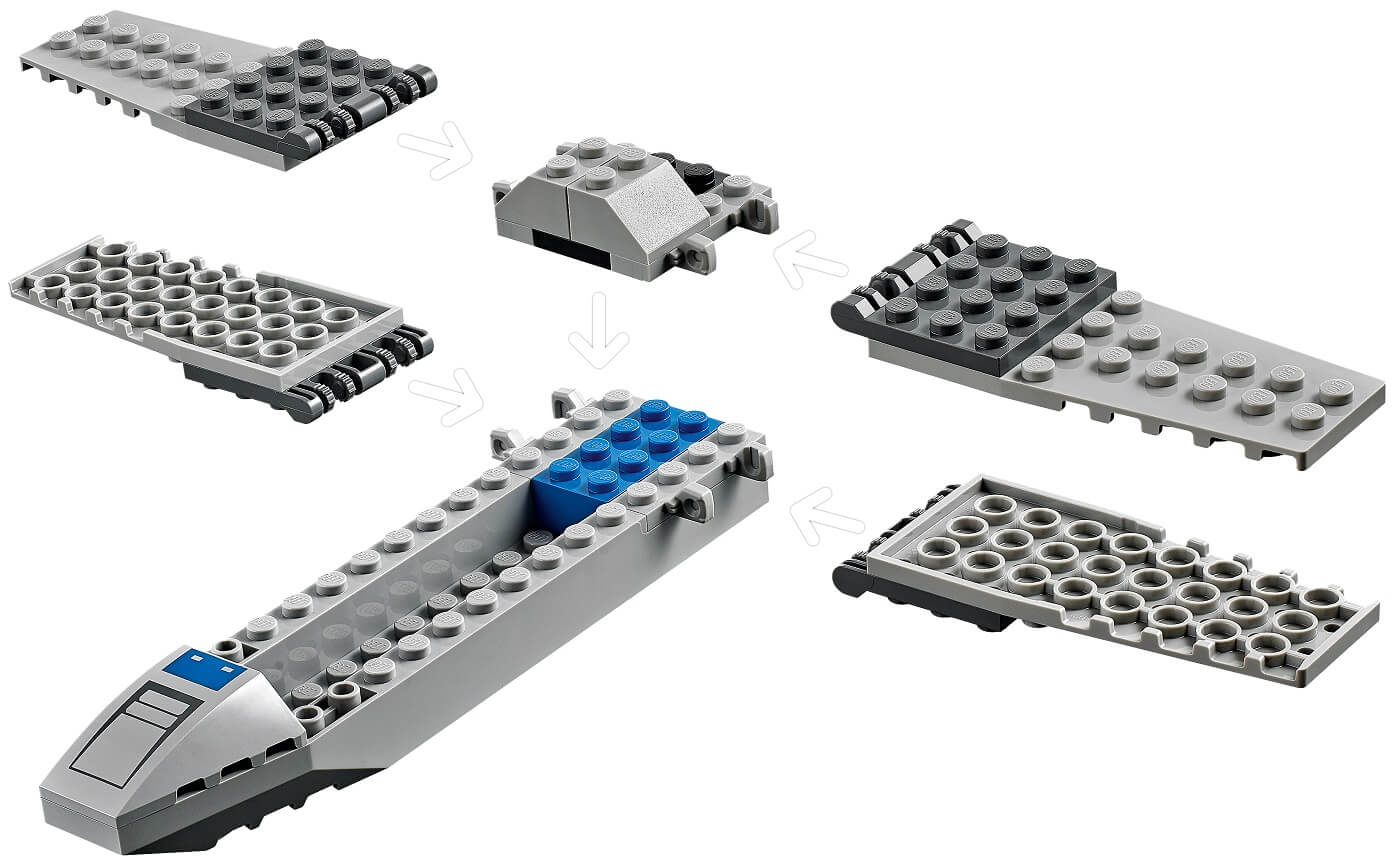 Ala-X de la Resistencia ( Lego 75297 ) imagen e