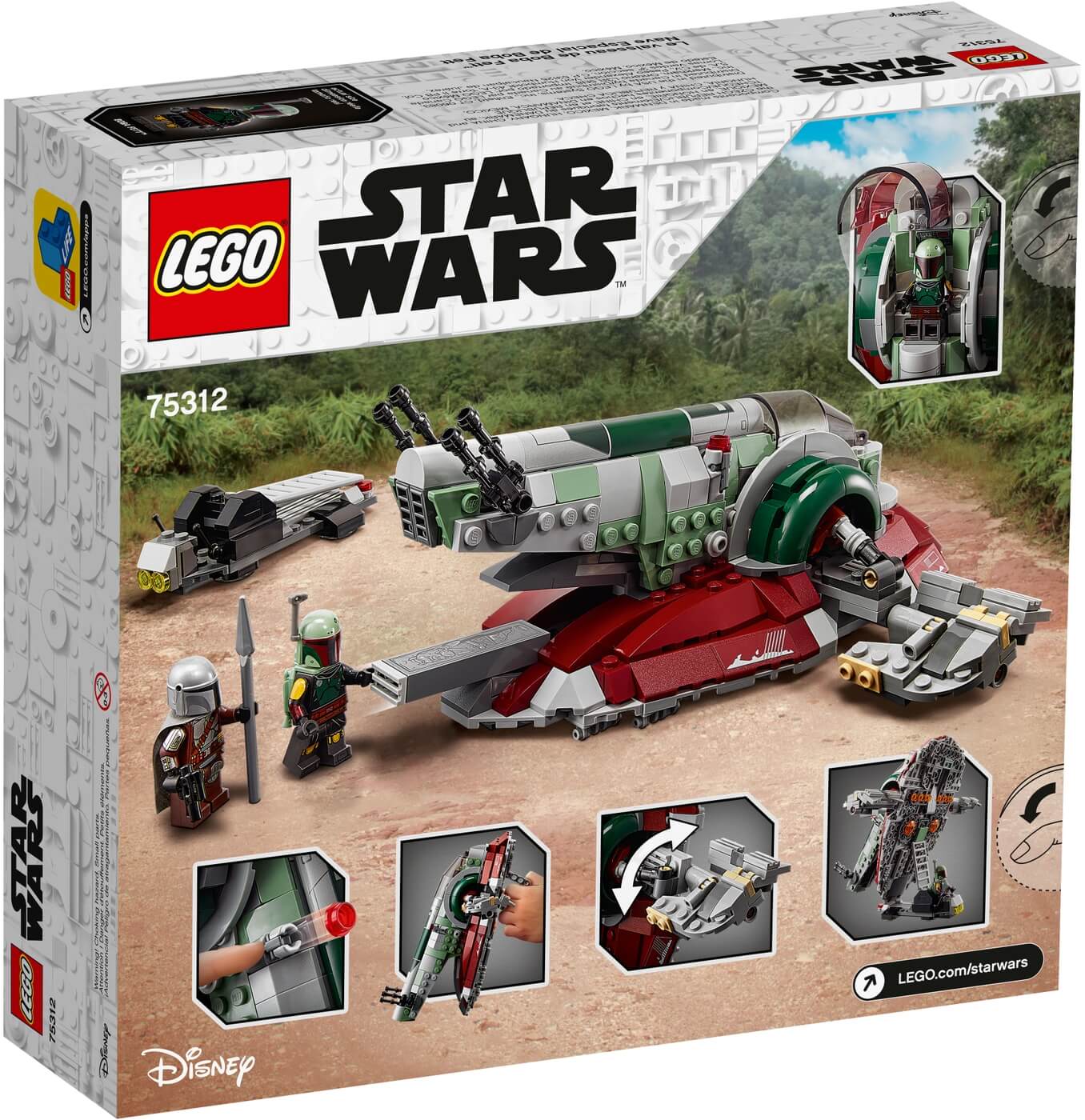 Nave Estelar de Boba Fett ( Lego 75312 ) imagen j
