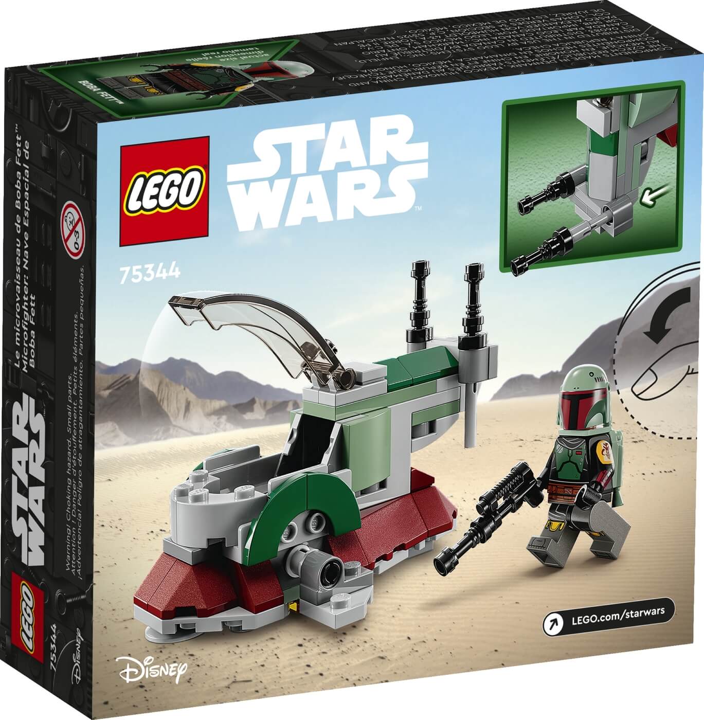 Nave Estelar de Boba Fett Microfighter ( Lego 75344 ) imagen d