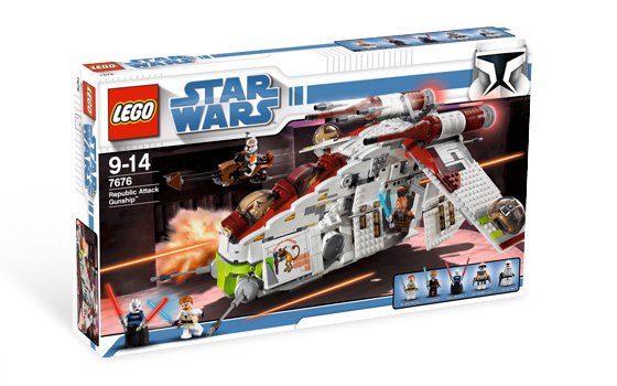 Republic Attack Gunship ( Lego 7676 ) imagen d