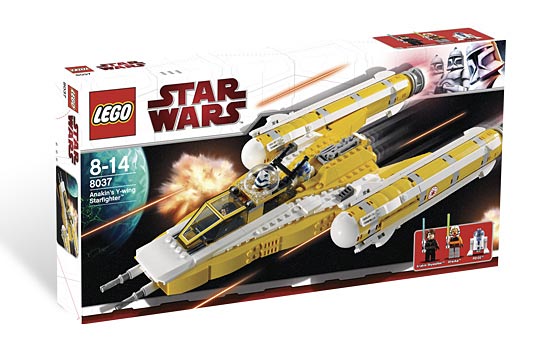 Anakin Y-Wing StarFighter ( Lego 8037 ) imagen e