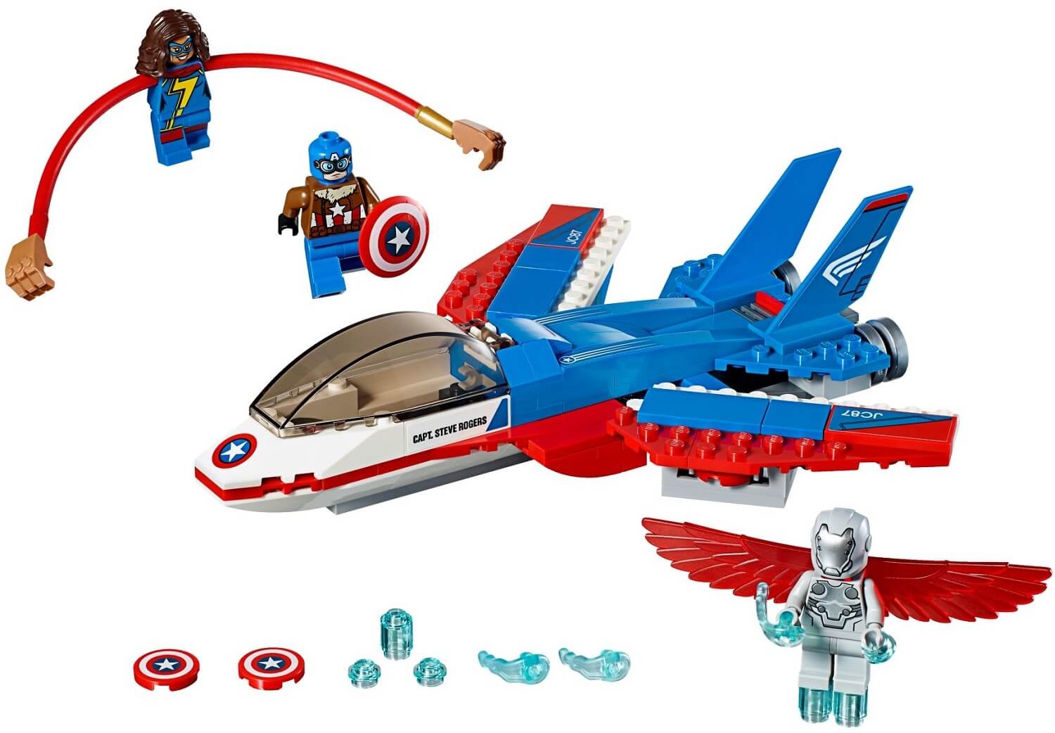 Jet del Capitán América ( Lego 76076 ) imagen a