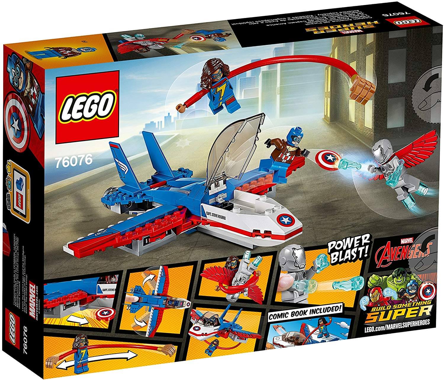 Jet del Capitán América ( Lego 76076 ) imagen e