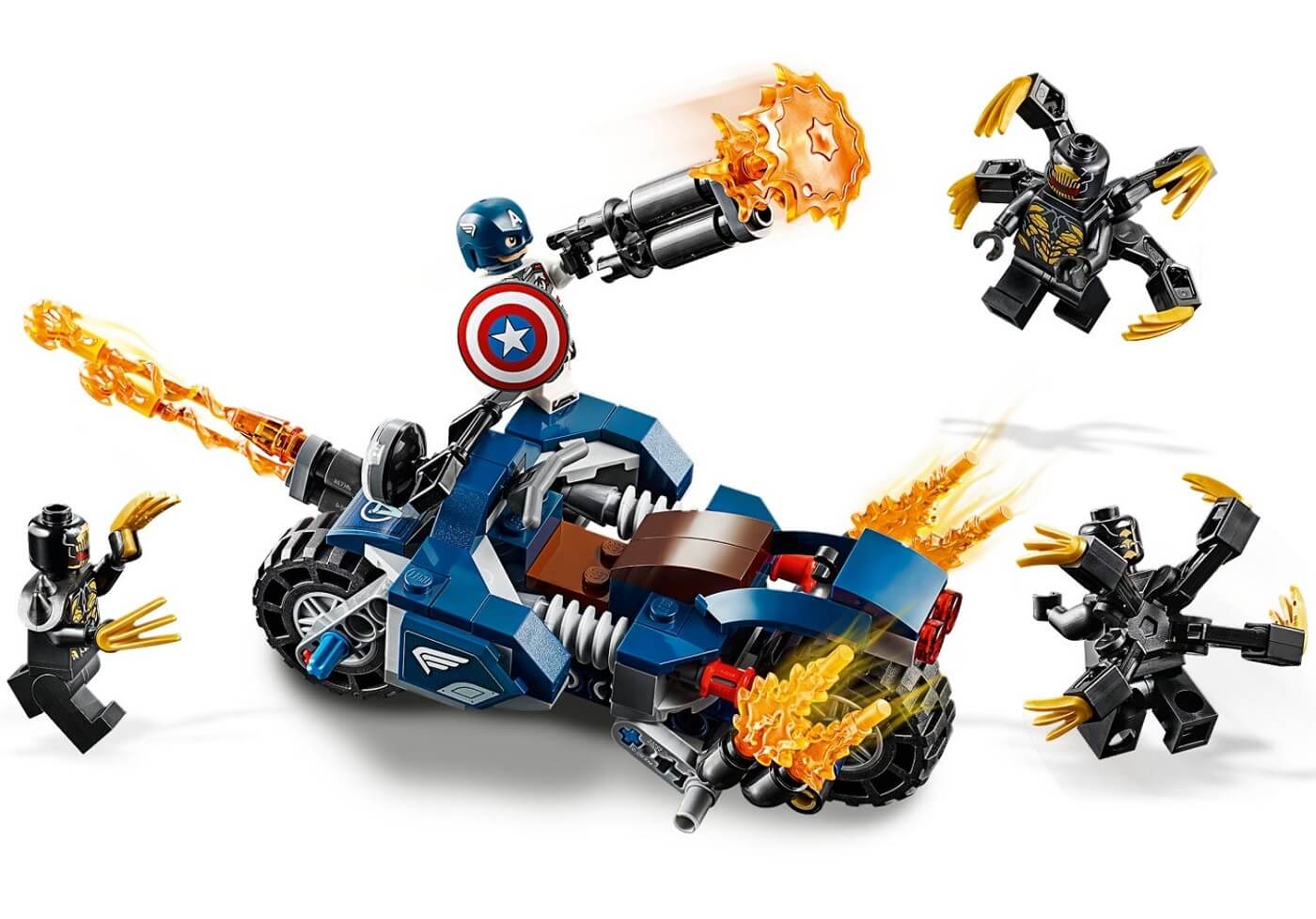 Capitan America Ataque de los Outriders ( Lego 76123 ) imagen b