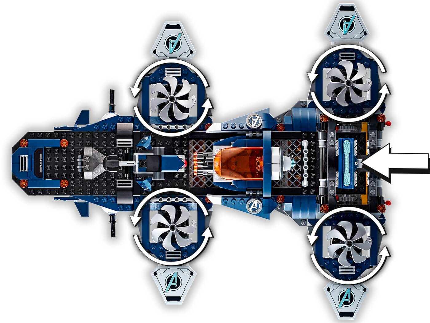 Helitransporte de los Vengadores ( Lego 76153 ) imagen e