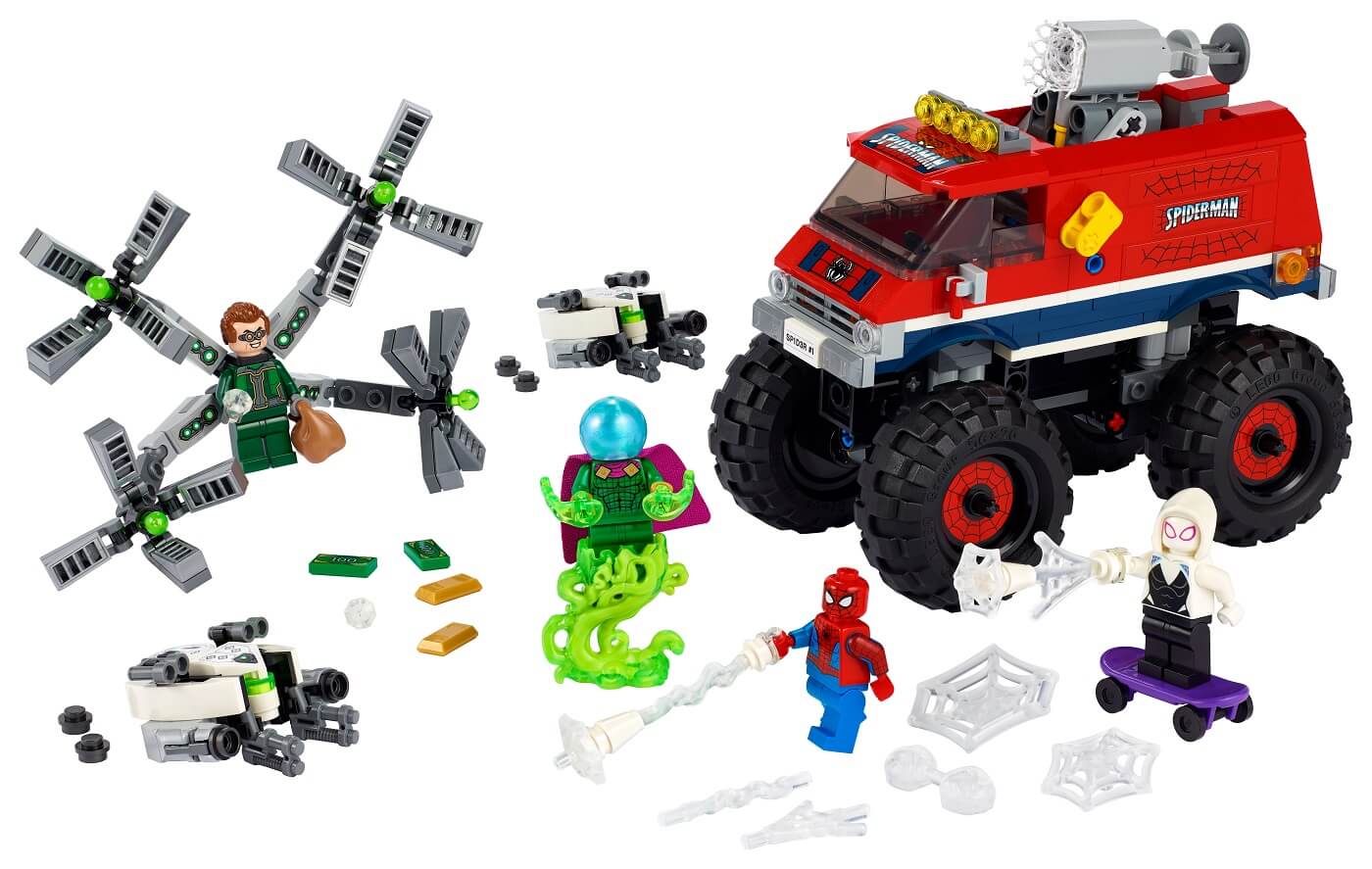 Monster Truck de SpiderMan vs Mysterio ( Lego 76174 ) imagen a