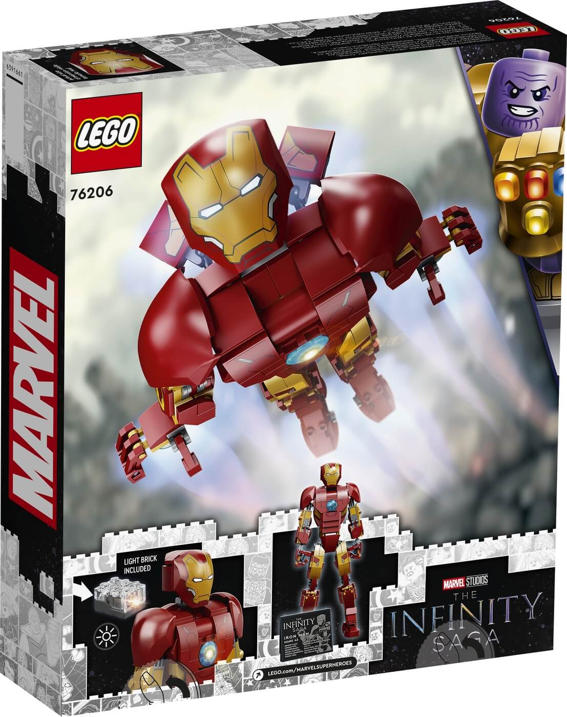 Figura de Iron Man ( Lego 76206 ) imagen f