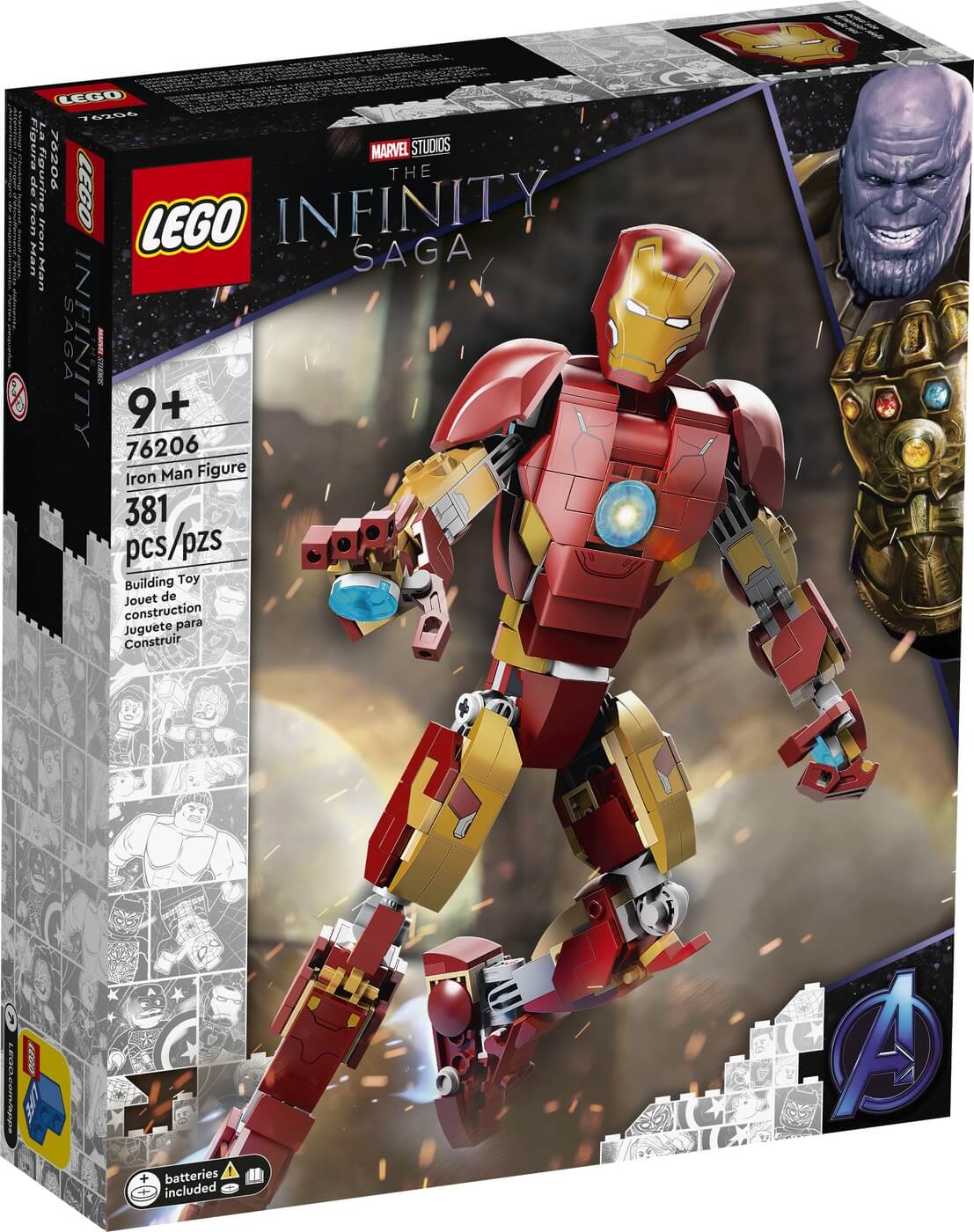 Figura de Iron Man ( Lego 76206 ) imagen g