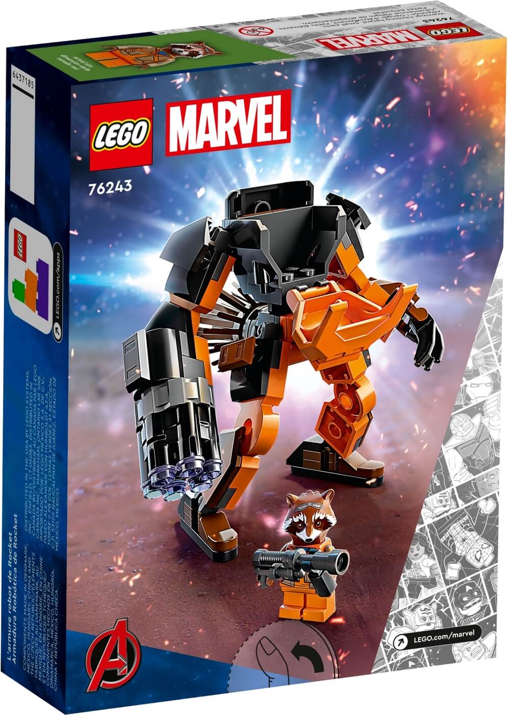 Armadura Robotica de Rocket ( Lego 76243 ) imagen e