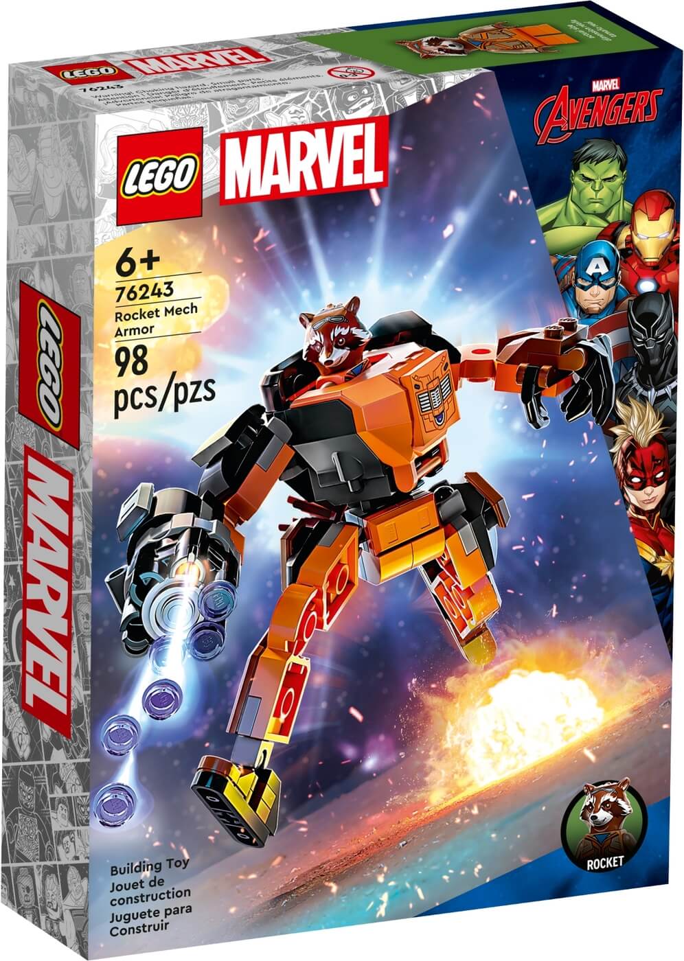 Armadura Robotica de Rocket ( Lego 76243 ) imagen f