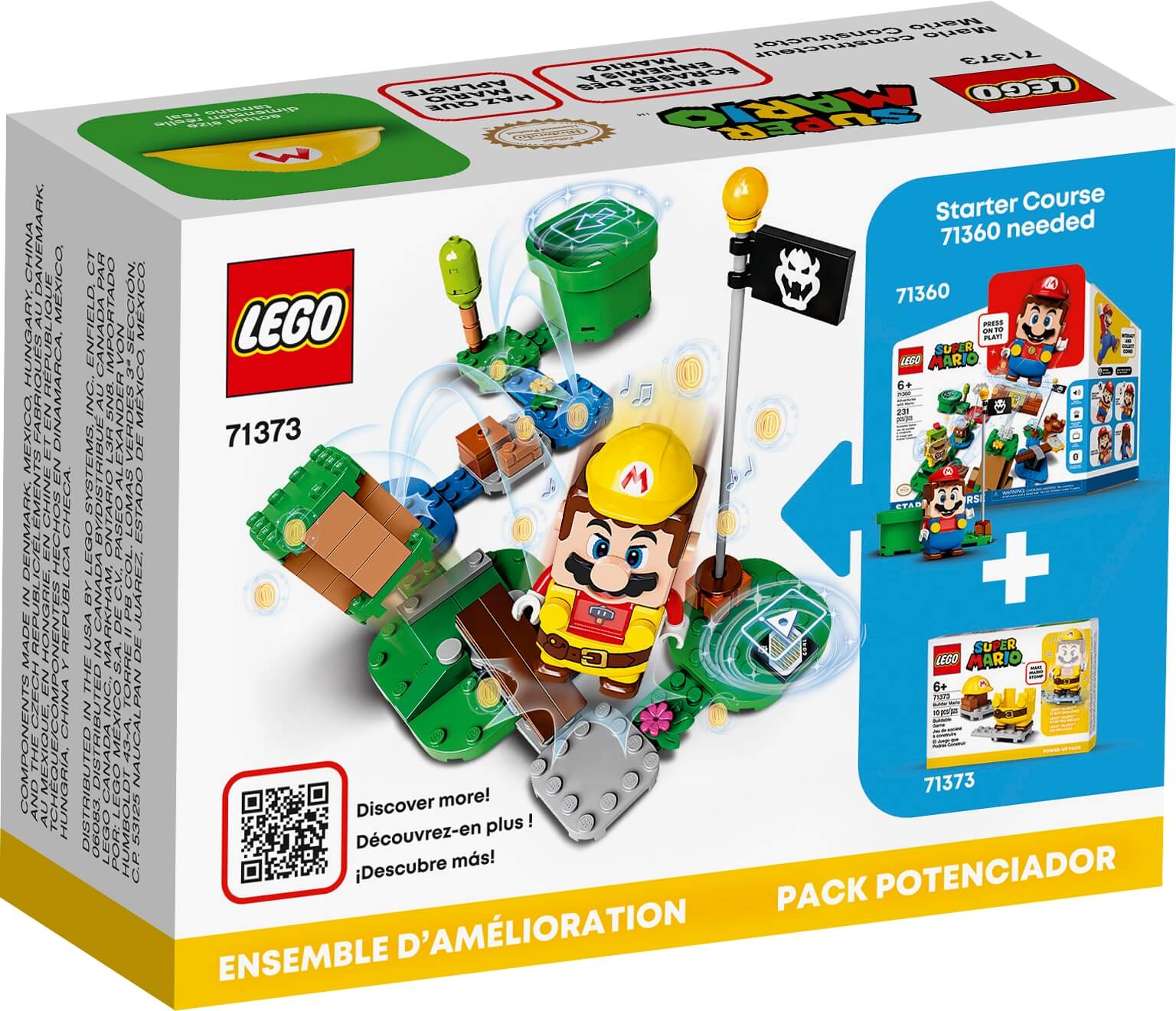 Pack Potenciador Mario Constructor ( Lego 71373 ) imagen b