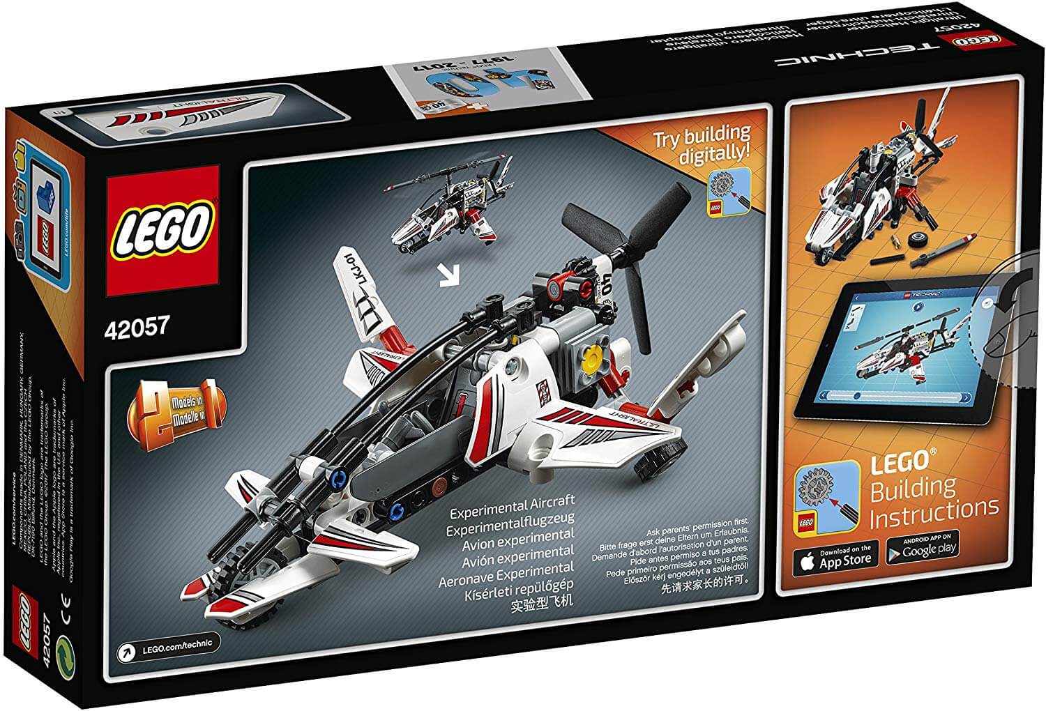 Helicóptero Ultraligero ( Lego 42057 ) imagen c