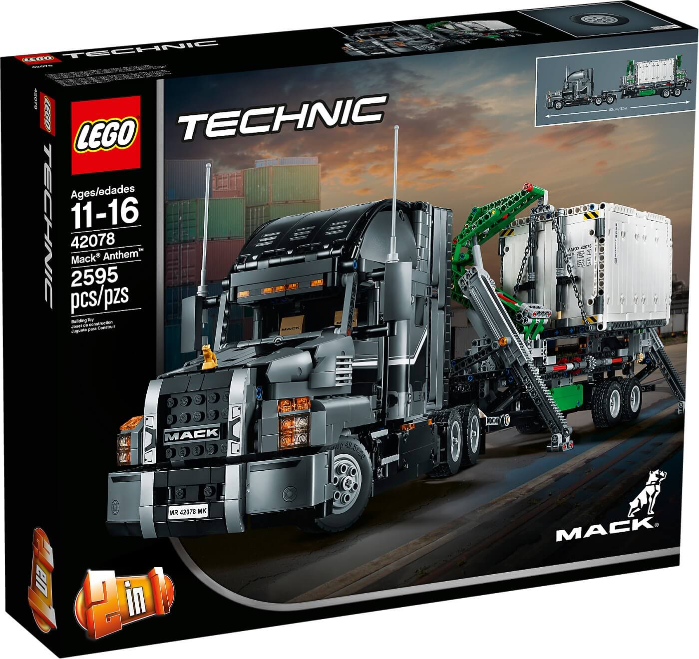 Camión Mack Anthem ( Lego 42078 ) imagen g