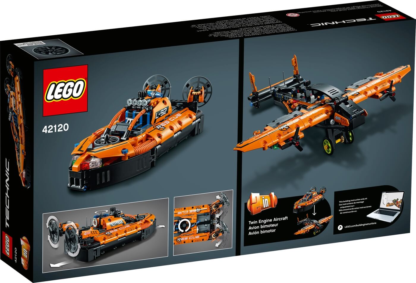 Aerodeslizador de Rescate ( Lego 42120 ) imagen g